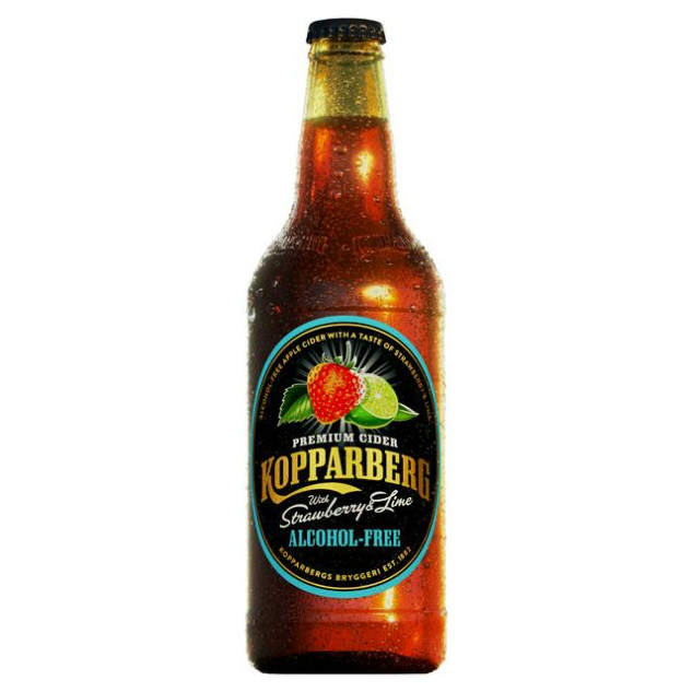 Kopparberg Strawberry & Lime ZERO 0.5%  8 x 500ml Bottles 1