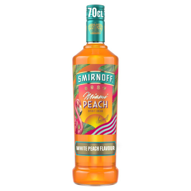 Smirnoff Miami PEACH Vodka 70cl 1