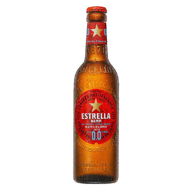 Estrella damm 0.0% 24 x 330ml Bottles