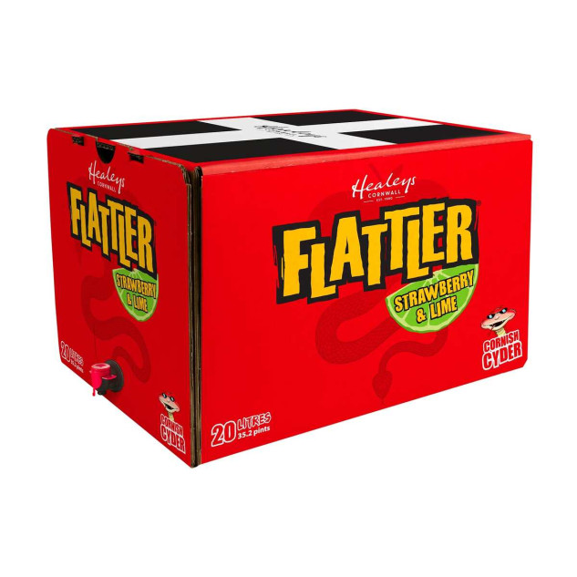 Healey's Flattler Still Cornish Strawberry and Lime Cider 20L BIB